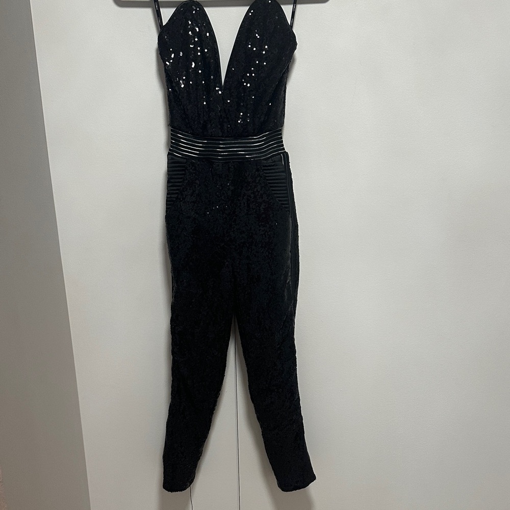 Zhivago Black Sequin Jumpsuit